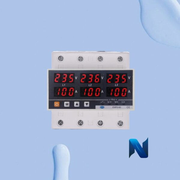 محافظ ولتاژ جريان سه فاز JBH 100 (كنترل فاز و بار) (CVP3-100)